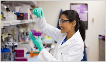a scientist working in a lab